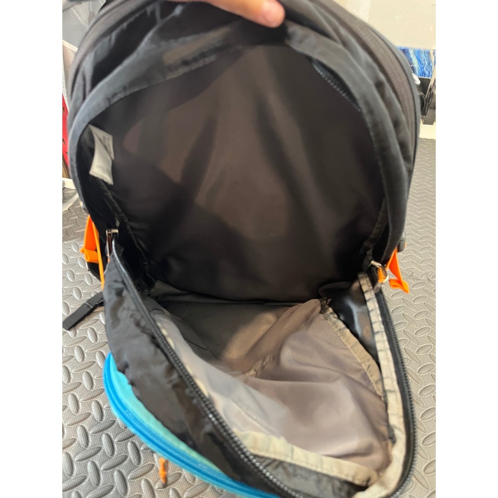 The North Face Surge II Transit Backpack Unisex OS Black Blue Orange Hiking Bag - Picture 11 of 16